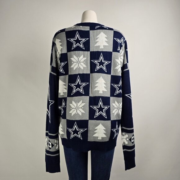 NFL Patches Dallas Cowboys Ugly Christmas Sweater Size L - Picture 5 of 8